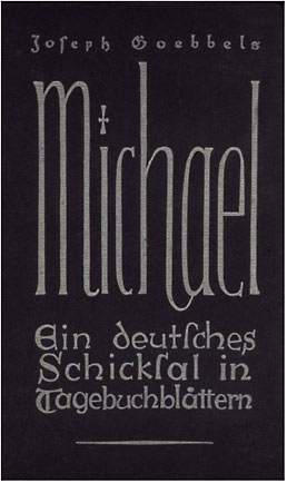 Роман Геббельса "Михаэль" - Обложка немецкого издания